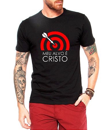 Camiseta Masculina Gospel Meu Alvo É Cristo