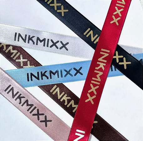 Fita de Cetim Branca Personalizada (2cm x 10m)