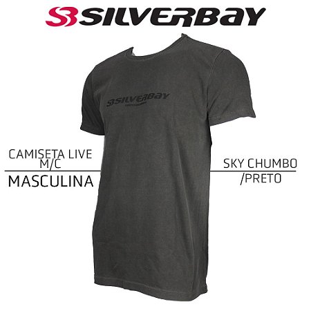 Camiseta Silverbay Live M/C - Sky Chumbo/Black