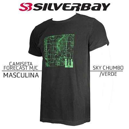 Camiseta Silverbay Forecast M/C - Sky Chumbo/Verde
