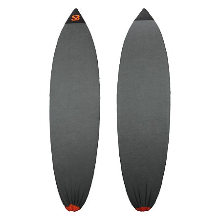 CAPA ATOALHADA SILVERBAY Para Pranchas de Surf - 6'2 á 6'4 - Chumbo/Laranja