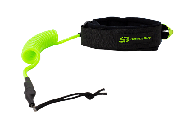 Leash Surf SILVERBAY CLASSIC BODYBOARD MEDIUM 4' 6mm - Verde Flúor