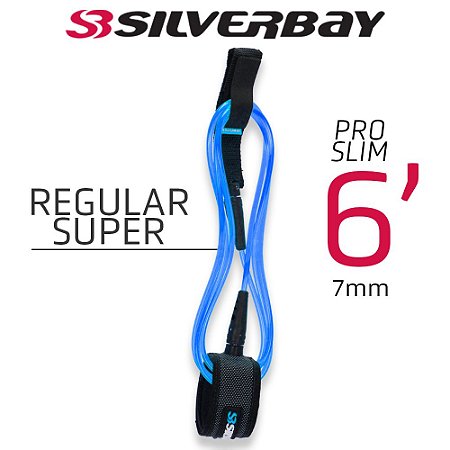Leash Surf SILVERBAY PRO SLIM REGULAR SUPER 6' 7mm - Azul