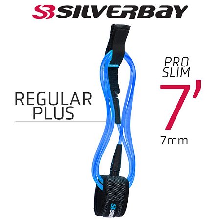Leash Surf SILVERBAY PRO SLIM REGULAR PLUS 7' 7mm - Azul