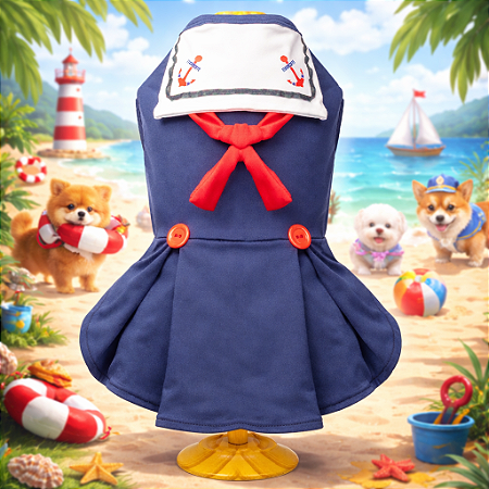 Ref: 218 Vestido Marinheira