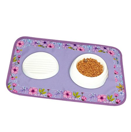 Ref 600 - Tapete para comedouro - Cute Dog