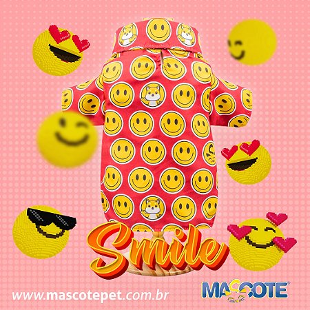Ref 971 Camisa Smile Vermelha