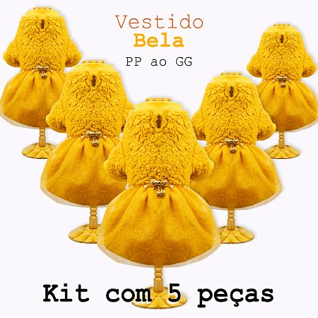 KIT 5 PEÇAS - Ref 986 Vestido Bela