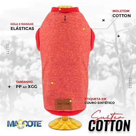 REF 869 SUETER COTTON VERMELHO