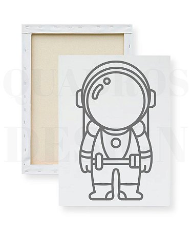 Tela para Pintura Infantil - Astronauta