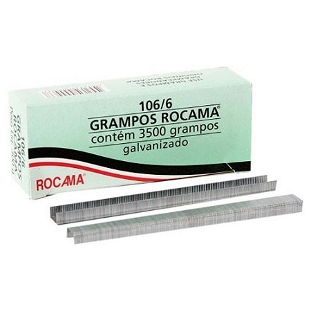 Grampos Rocama 106/6 - 3500 unidades