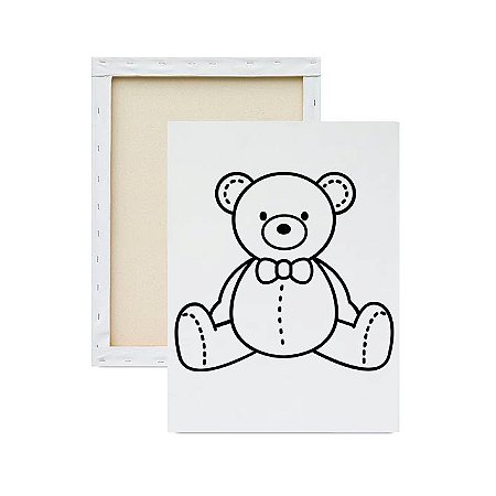 Tela para pintura infantil - Urso
