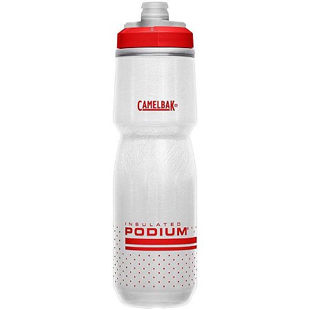 Garrafa CamelBak Podium Chill 710ml Fiery Red White