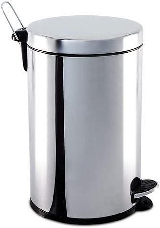 Lixeira Brinox com Pedal e Balde 12L Inox