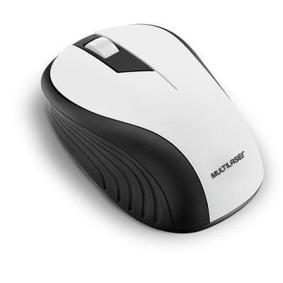 Mouse Sem Fio 2.4Ghz Usb Preto E Branco MO216