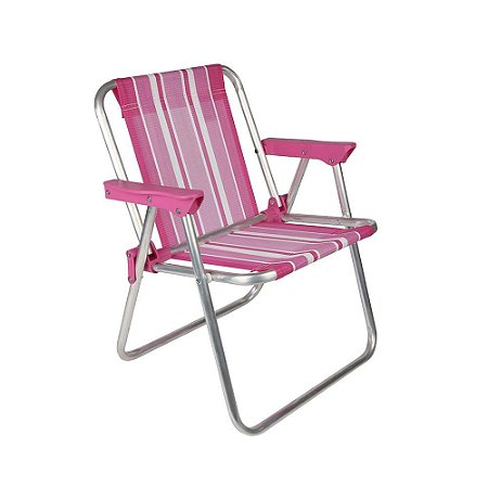 Cadeira Mor Infantil Alta Alumínio Rosa