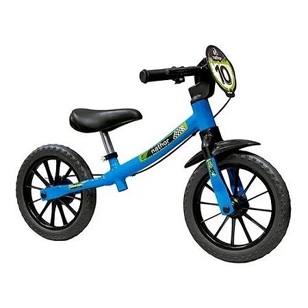 Bicicleta de Equilíbrio Nathor Balance Bike Masculina 02 Aro 12