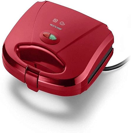 Sanduicheira e Mini Grill Multilaser Gourmet Vermelha 750W