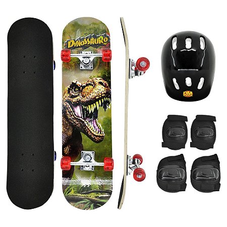 Skate Com Acessórios Radical DM Toys DMR6052 Dino