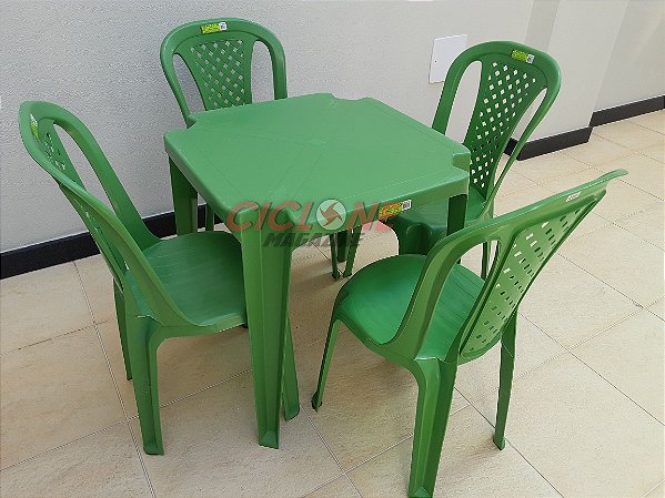 Jogo de Mesa Topplast Valentina Verde