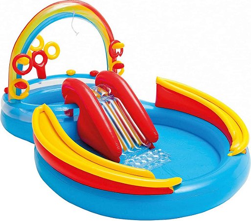 Piscina Intex Playground Arco Íris 206L