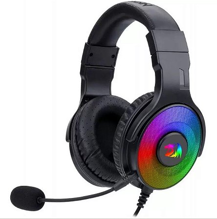 Headset Gamer Redragon Pandora RGB H350RGB Preto