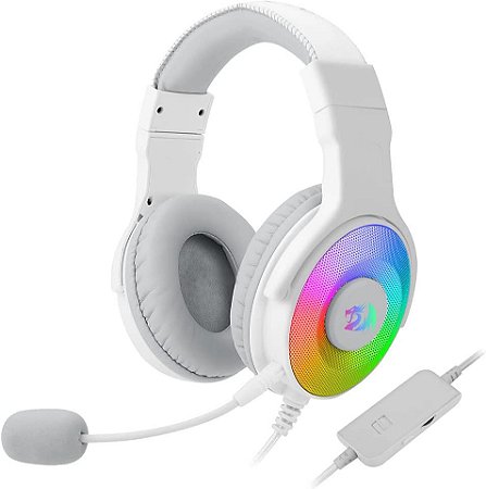 Headset Gamer Redragon Pandora RGB H350RGB Branco