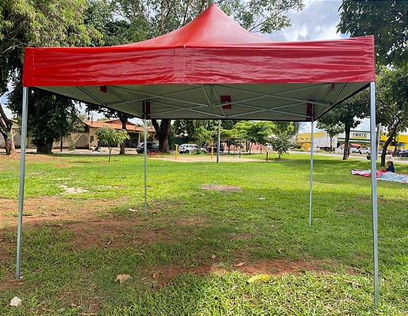 Tenda Gazebo 3mx3m Aço Galvanizado REFORÇADO (CORES VARIADAS)