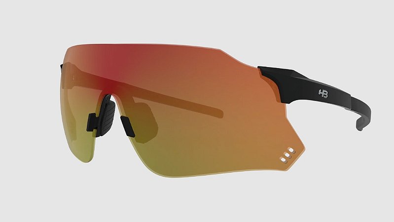 Óculos de Sol HB Quad X Black Red Chrome 10375
