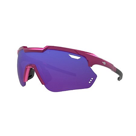 Óculos de Sol HB Shield Compact 2.0 Matte Metalic Pink Blue 10416