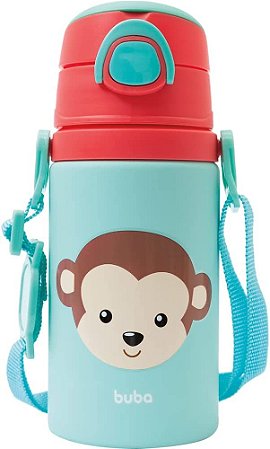 Garrafa de Alumínio Buba Animal Fun Macaco 400ml