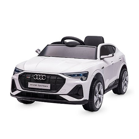 Audi E-Tron Sportback Bandeirante Branco R/C Elétrico 12v 2659