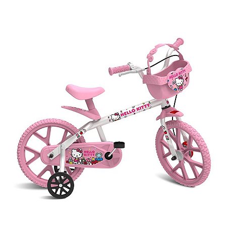 BICICLETA BANDEIRANTE HELLO KITTY ARO 14