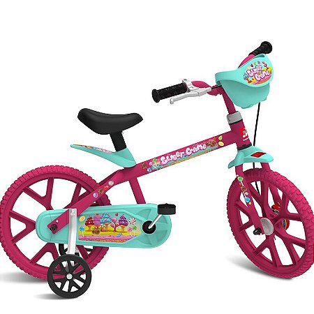 Bicicleta Bandeirante Sweet Game Aro 14 Rosa 3046