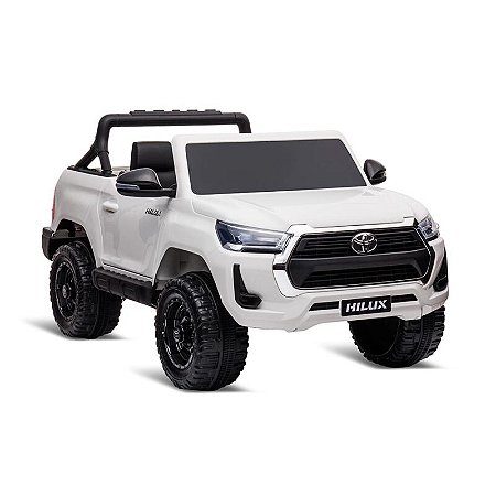 Carro Toyota Hilux Bandeirante R/C Elétrico Branco 2912 12v