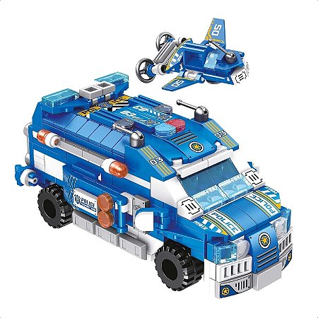 Bloco de Montar Multikids Cubic Polícia BR1619