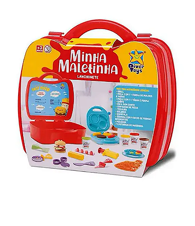 Minha Maletinha Lanchonete Massas Divertoys - 8151