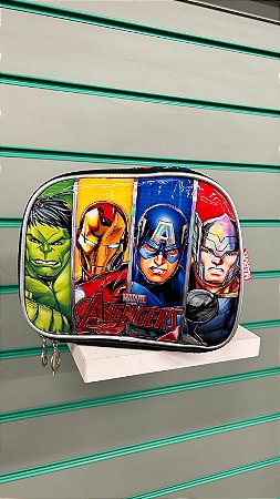 Lancheira Luxcel Avengers Preto - LA41663