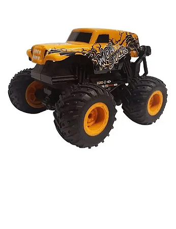 Carrinho de Controle Remoto Zippy Toys Monster Spin Led 7 Amarelo - RC2346