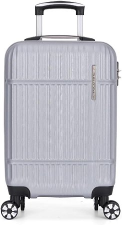 Mala de Viagem Polo King Prata Pequena 360° - MF10443