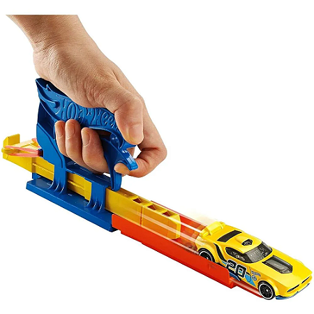 Lançador Básico Com Carros Hot Wheels Azul - FTH84