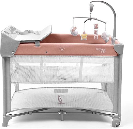 Berço Multikids Desmontável Daydream Baby Rosa