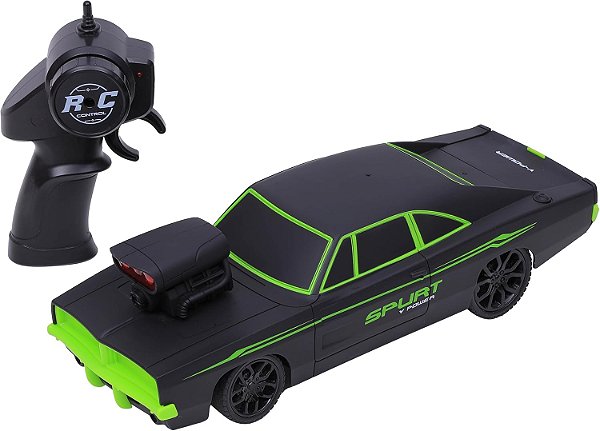 Carrinho de Controle Remoto Zippy Muscle Car Verde C/R - RC24326