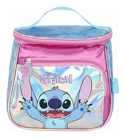 Lancheira Infantil Luxcel Stitch Roxo - LA42413SC