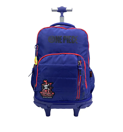 Mochila Com Rodas Infantil Luxcel One Piece Azul - MC49804