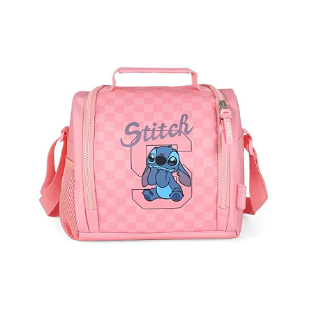 Lancheira Infantil Luxcel Stitch Rosa - LA50053