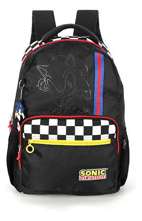 Mochila Infantil Luxcel Sonic Preta - MS49821