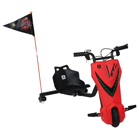 Triciclo Elétrico Bel Drift 36V 360° Vermelho - 942804