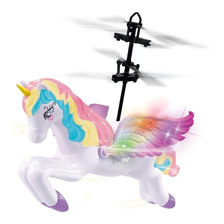 Mini Flight Unicórnio Voador DM Toys - DMT7149