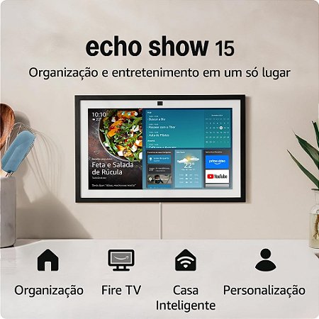 Echo Show Alexa 15 Smart Display Full HD 2° Geração